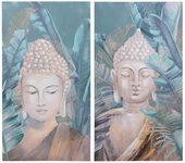 Adda Home Set 2 Lienzos Budha 50x3x90 Cm - Arte Moderno de Pared