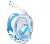 Máscara de buceo para adultos y niños, cara completa, transpirable, snorkel, equipo de natación para miopía, gafas respiradoras secas completas subacuáticas