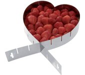 Marco expandible para Tartas en forma de corazón