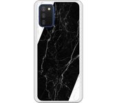 Funda compatible con Samsung Galaxy A03s - Fondo marmol negro