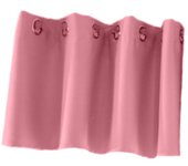 6 Colors and 2 Sizes Available, Blackout Ring Top Half Curtain Window Tiers Valance Sheer Voile Cafe Kitchen