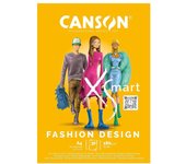 BLOC CANSON XSMART FASHION DESIGN A/4 30 HOJAS 180GR - PAPEL DE DIBUJO BLANCO, LISO, 180GSM, BLOC ENCOLADO POR LADO LARGO, A4-21X29,7CM, BLANCO, 30 HOJAS