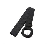 New Retro Women Summer Pin Buckle Belts Fashion Female Braided Wide Belts Designer Woven Elastic PP Straw Grass Girls Waistband