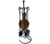Kit de chimenea "deluxe" color negro 5 piezas edm