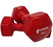Juego de dos Pesas de Vinilo, 1, 1.5, 2, 3, 4, 5 Kg, set de Mancuernas de gimnasio para entrenamiento fitness y musculación, pesas hexagonales de vinilo, material de deporte.