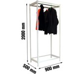 Estantería Guardarropa SIMONRACK Simonclothingsingle 2/209050 blanco