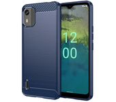Carbon Fiber Texture TPU Case for Nokia C12 Pro C22 C32 G22 G400 C100 C200 C21 Plus G21 G11 Shockproof Protective Cover Fundas