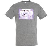 CAMISETA GRIS MEZCLA Run BTS Born singer no more dream N.O moda verano tshirt corea kpop musica