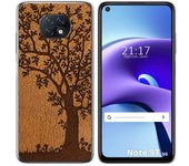 Tumundosmartphone Funda Gel Tpu para Xiaomi Redmi Note 9T 5G diseño Cuero 03 Dibujos