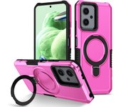 For Xiaomi 11T Pro Phone Cover with O Stand Holder Shockproof Phone Case for 11 lite X3 NFC Anti Fingerprint Lens Protection