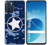 Funda Silicona para Oppo Reno 6 5G diseño Camuflaje 03 Dibujos