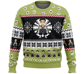 Chibi Christmas Muzan Kibutsuji Demon Slayer Ugly Christmas Sweater Christmas Sweater Gift Santa Claus Pullover 3D Sweatshirt