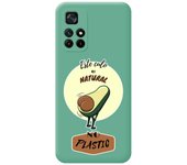 Funda Silicona Líquida Verde para Xiaomi Redmi Note 11s 5G diseño Culo Natural Dibujos