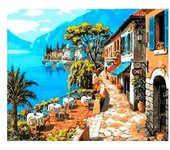 Alex bog set de pintura por números lago di como c/surtidos