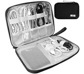 Bolsa organizadora de accesorios electrónicos, bolsa organizadora de cables de viaje, bolsa de viaje universal para dispositivos electrónicos, cable USB, cargador y disco duro