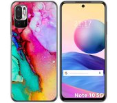 Tumundosmartphone Funda Gel Tpu para Xiaomi Redmi Note 10 5G / POCO M3 PRO 5G diseño Mármol 15 Dibujos