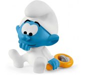 Schleich Figura Bebé Pitufo Sonajero Amarillo Correpasillos - Detalles Realistas