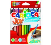 CAJA 24 ROTULADORES COLORES JOY CARIOCA 40615