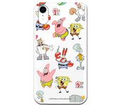 Funda original compatible con iPhone XR con un diseño de Bob Esponja Multipersonaje