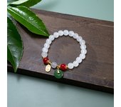 2024 Red Lucky Beaded Bracelet for Women Chinese Style Zodiac Dragon Handmade Rope Bracelet Good Luck Amulet Friendship Jewelry