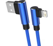 90 Degree Fast Charge USB Cable For iPhone 14 13 12 11 Pro X XS Max 5 SE 6S 7 8 Plus Wire Origin Long 3M Elbow Charger Data Cord