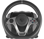 Genesis Seaborg 400 - Volante y Pedales USB con Vibración Inmersiva para Consolas y PC