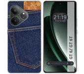 Tumundosmartphone Funda Silicona para Realme GT 6 / GT 6T 5G diseño Vaquero Dibujos