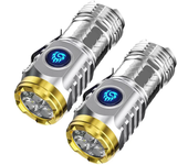 Type-C Rechargeable Super Bright Flashlight 5 Light Mode Waterproof Flashlight Powerful Handheld Flashlight Small LED Flashlight