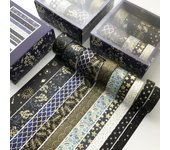 10 pcs/set Kawaii Pink world gold Decorative Adhesive Tape Masking Washi Tape Diy Scrapbooking Sticker Label Japanese Stationery