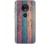 Tumundosmartphone Funda Gel Tpu para Motorola Moto G7 / G7 Plus diseño Madera 10 Dibujos