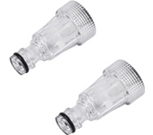 Filtro de agua para lavadora a presión, lavadoras de alta presión, herramienta de limpieza de automóviles, piezas de repuesto de conexión de alta presión, 64x32mm, 2 uds.