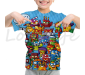 Children 3D Print Super Zings Series 7 T-shirt Summer Kids Cartoon Anime Tshirt Boys Girls Superzings T Shirt Baby Tee Cute Tops