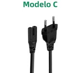 EU Power Cord Euro 2-Prong Plug to Figure 8 IEC 320-C7 Power Cable for Samsung TV,Printers,Scanners,Cameras,Copper conductor