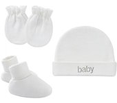 Newborn Hat+Gloves+Socks Set for Baby Boy&Girl Cotton Fall Casual Photography Props Soft Headwear Infant Nightcap Fashion