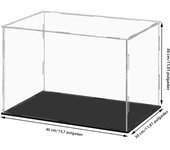 Clear Acrylic Display Case Dustproof Toy Car Trucks Vans Model Box Collection Storage Countertop Show Box