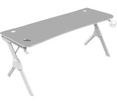 Mars Gaming MGDXL, Mesa Gaming Ergonómica XL, Soporte Cascos y Bebida, 160x60cm, Mesa XL Negro o Blanco