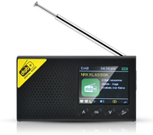 2.4 Inch Digital Radio Bluetooth 5.0 Stereo DAB FM Audio Broadcasting Player Built-in 1200mAh Battery for Australia in Europe