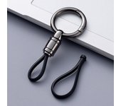 Car Key Chain Pendant Metal Simple Key Chain Men's Waist Hanging Buckle Ring Pendant High-end Business Anti-lost Key Chain
