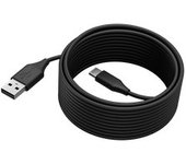 Jabra - 14202-11 cable USB 5 m USB 2.0 USB C USB A Negro 14202-11