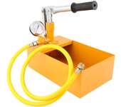 Bomba de mano de 2,5 MPa y 25 kg, comprobador de presión de agua, máquina de prueba hidráulica manual con manguera de alta presión G1/2