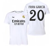 Camiseta Réplica Oficial Fran García #20 Real Madrid 2024/25 – Versión Aficionado