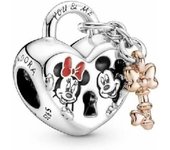 Pandora Abalorio de plata de ley y chapado en oro rosa de 14 quilates con mezcla de metal único de personajes，Incluye Caja Original