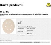 Klingspor krążek ścierny samoprzyczepny 150mm  ps33bk gr.180 gls3 /100szt.