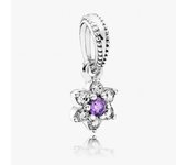 Pandora Charm de Colgante en Plata de Ley No me Olvides 791833ACZ,Incluye Caja Original
