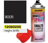 SANCO STORE - MAURER Spray Pintura Negro Brillo Profundo 400 ml.