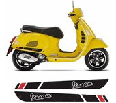 2pcs Waterproof Motorcycle Decal Italian flag Sport Sticker For Vespa GTS 300 PRIMAVERA GTS super 300 946 Red GTV Sprint Sei