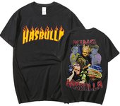 Classic Hasbulla Fighting Meme T Shirt Mini Khabib Blogger T Shirt Fashion Casual Crew Neck Crew Neck Plus Size T Shirt Women