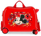 Disney Mickey Maleta Correpasillos ABS Rígida Colour Mayhem Rojo