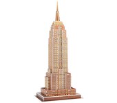 DAM. Puzle 3D de cartón del Empire State Building en Nueva York. 37 piezas. 16x12x38cm.
