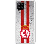 Funda original compatible con Samsung A42 5G - Cultural Leonesa escudo fondo retro